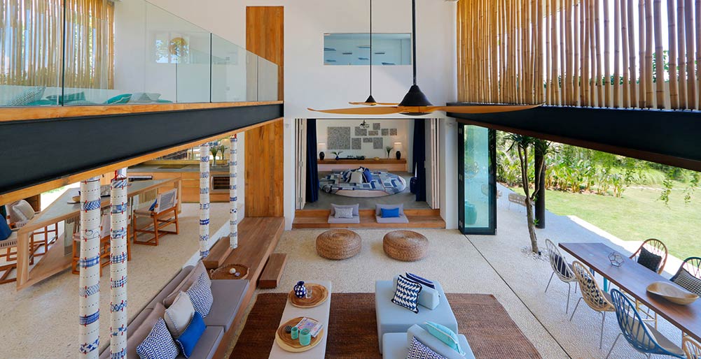 Villa Seascape - Living room layout